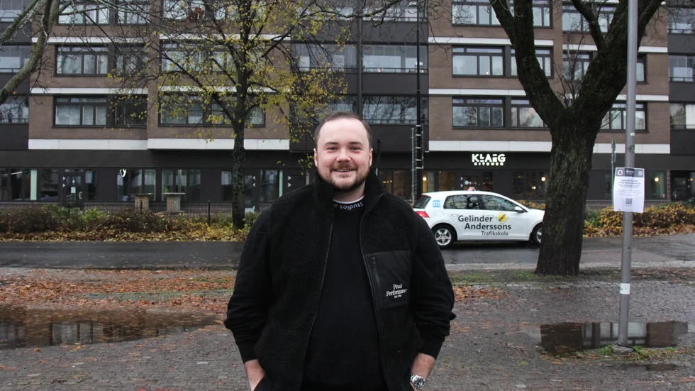 Vaksala torg är inte en dum plats att starta restaurang på, enligt William Nygren. "Stan har börjat flytta sig över järnvägen", säger han.