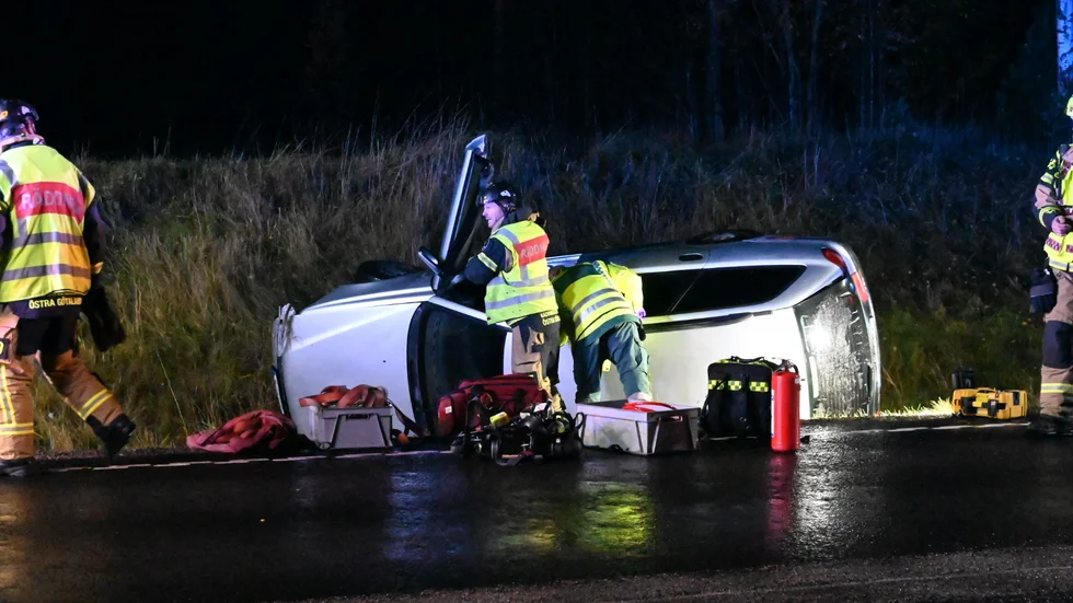 En olycka inträffade i närheten av Öbonäs på söndagskvällen.