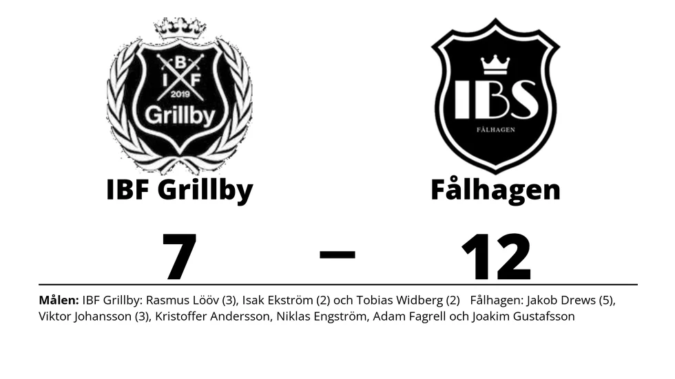 IBF Grillby förlorade mot IBS Fålhagen