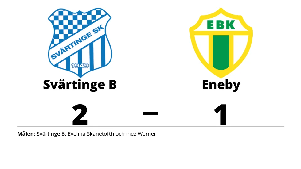 Svärtinge SK B vann mot Eneby BK