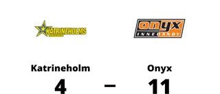Tung förlust på hemmaplan för Katrineholm mot Onyx