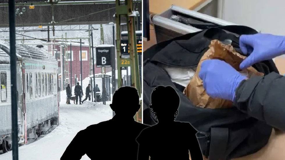En man i 30-årsåldern och en kvinna i 20-årsåldern misstänks ha transporterat drygt två kilo hasch och cirka 40 gram kokain till Luleå. "Vi ville komma bort från Filipstad och ha det lite mysigt tillsammans", säger kvinnan i förhör. 