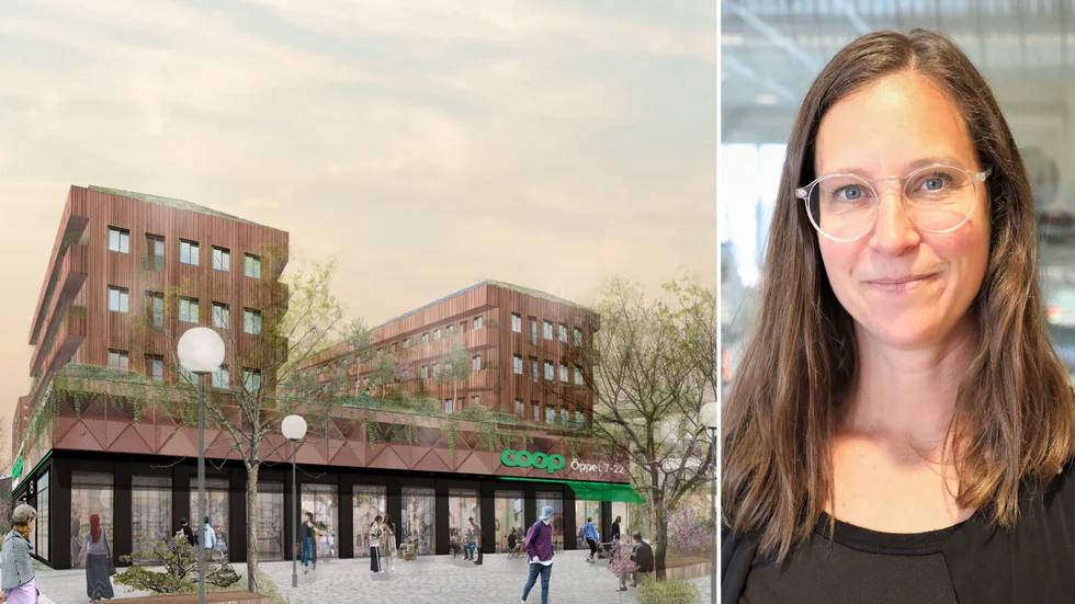 Genom att använda sin fastighet till att bygga bostäder vill Coop vara med och utveckla Gråboområdet. Det menar Coop Gotlands vd Frida Ganshed.