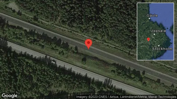 Fordon stillastående på E18