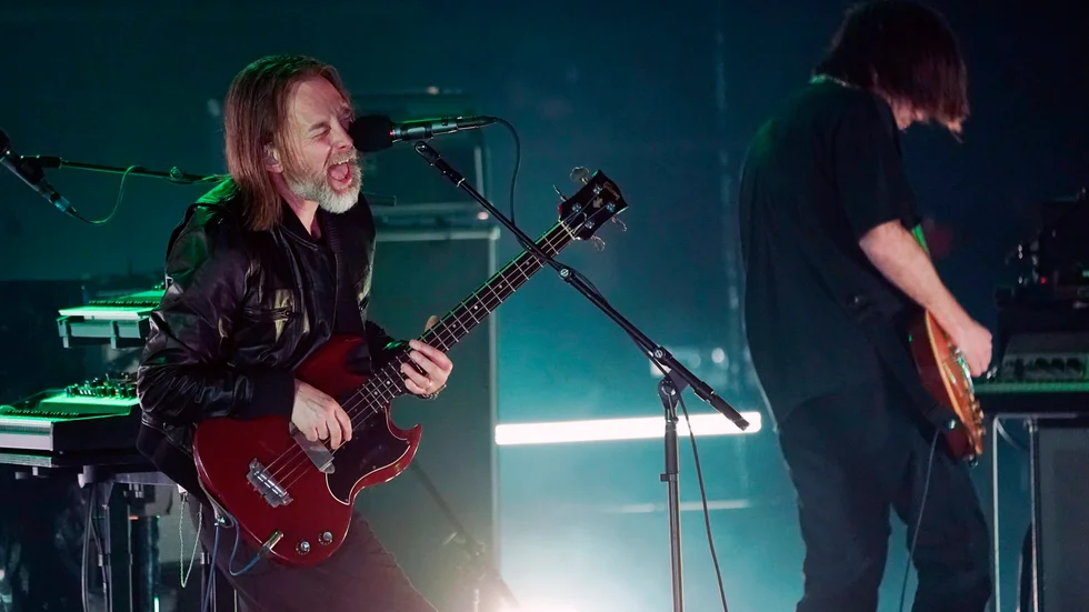 Thom Yorke och Jonny Greenwood i The Smile. Arkivbild.