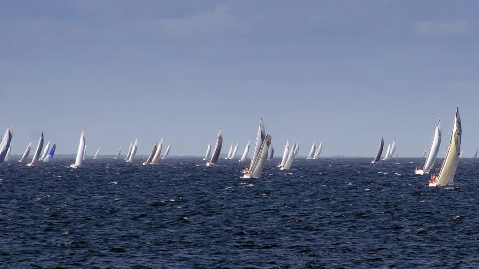 57 Båtar gjorde upp om årets Byxelkrok. Foto: Roger M Carlsson
