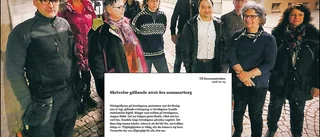 Protesten mot att gatan stängs av