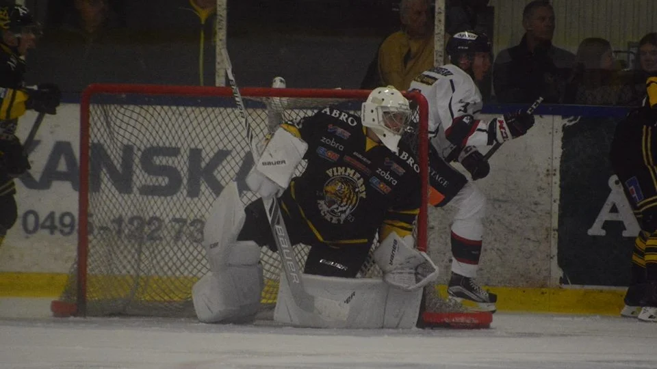 Johan Ståhlberg var riktigt bra i Vimmerbys hemmapremiär mot Kallinge-Ronneby, men i slutet fick han kapitulera.