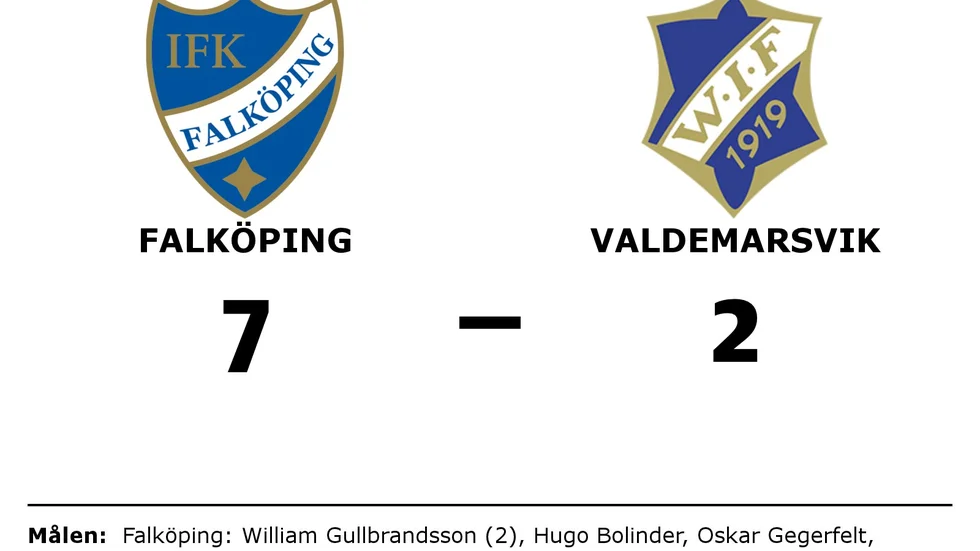 IFK Falköping IK vann mot Valdemarsviks IF