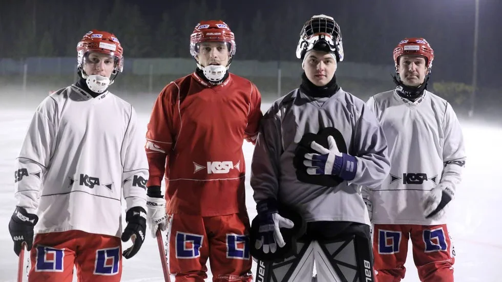 Nya spelare i Målilla inför säsongen. Eric Jakobsson, Dmitry Lazar, Joel Johansson och Antony Suzdalev.