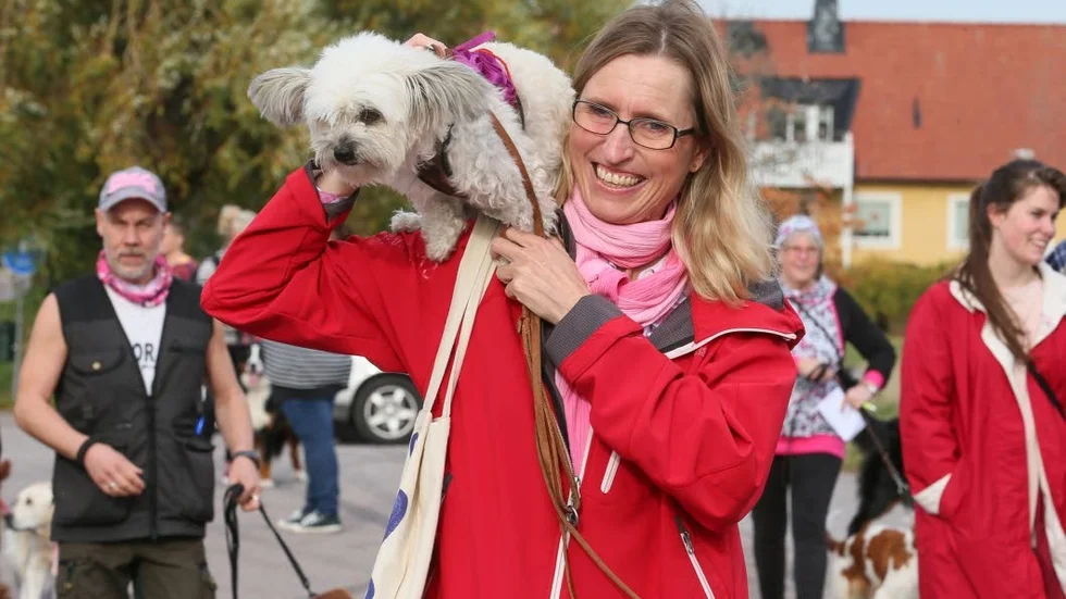 "Lollo och jag går för all cancer, vi tycker det är viktigt" säger Kristin Pettersson