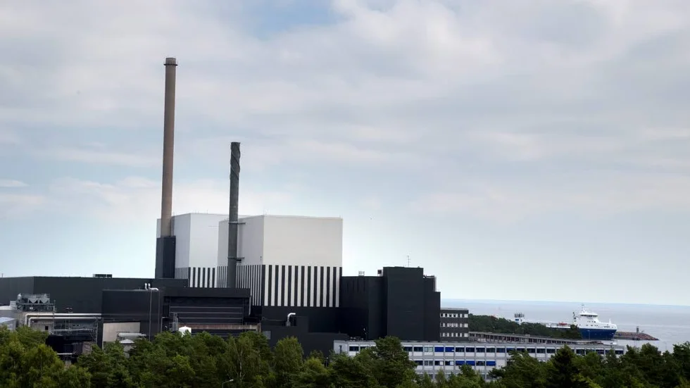 Kärnkraftverken O2:an och O1:an på Simpevarpshalvön utanför Oskarshamn.