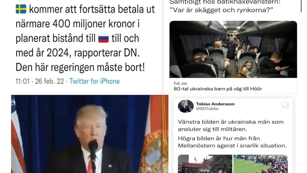 Ett collage av valda ledare, med olika tankar om Putin och vad som är lämpligt att fokusera på i rådande läge. 