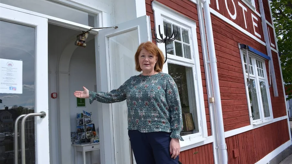Göta Hotell har ingen tv och inte alla rum har eget badrum men den gamla fina pensionatskänslan lever.