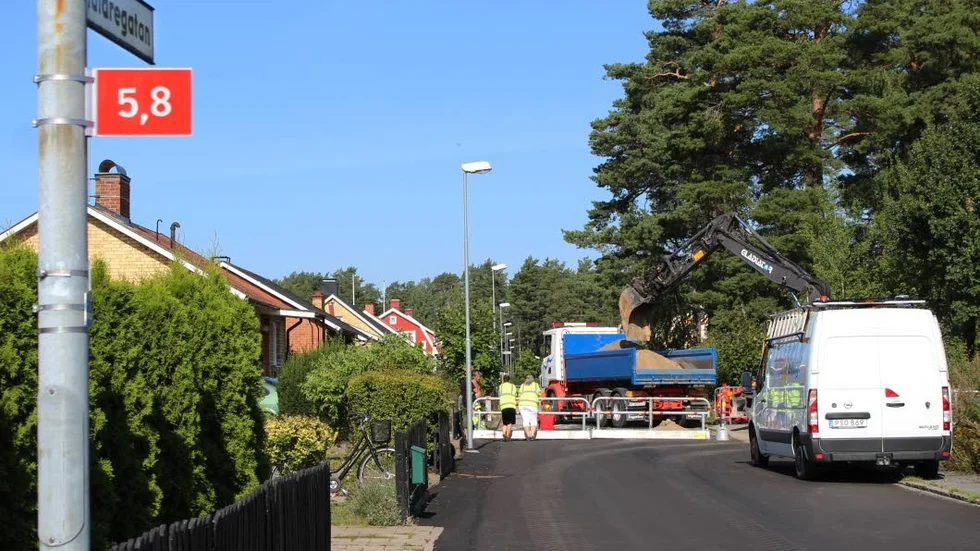 På huldregatan kommer man lägga ner en ny dagvattenledning. Arbetet börjar vecka 35.