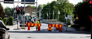 "Rörigt" när bro stängdes av