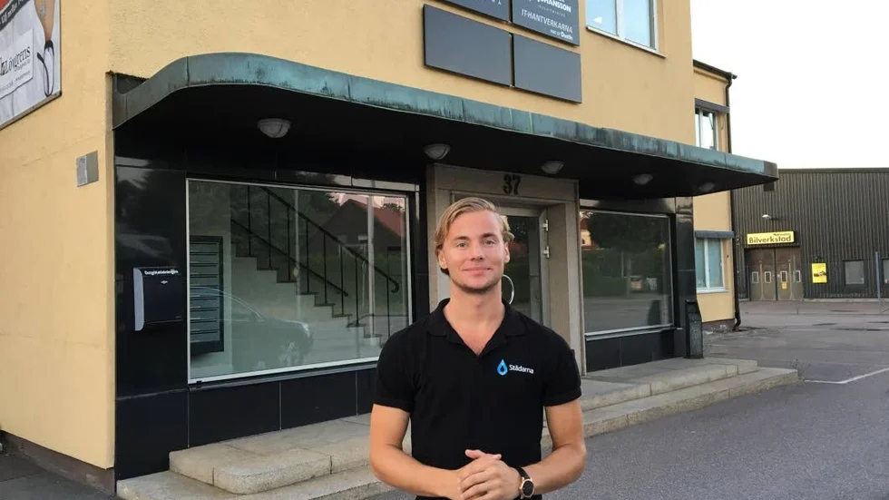 Filip Printzell, vd och delägare i Städarna i Motala, ska driva det nya kontoret i Mjölby.
