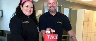 Larmet gick vid tårtöverraskning