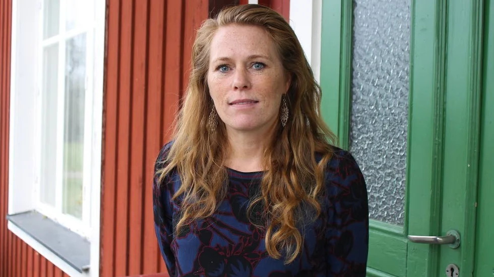 Annika Sandén fanns på plats i Västra Stenby för att prata om "missdådare" från 1600-talet.
