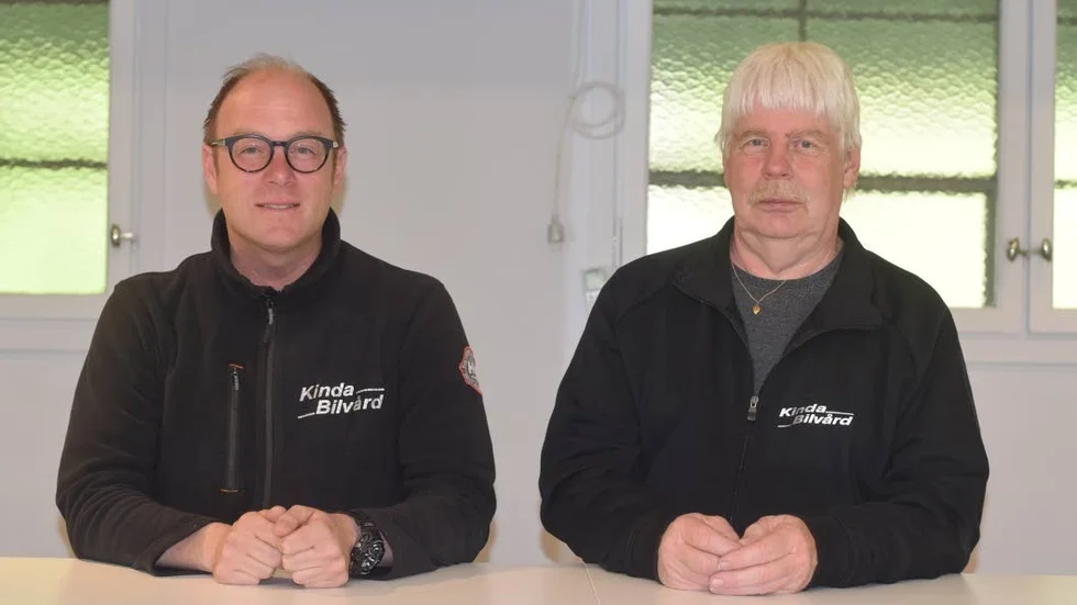 Mattias Örlin och Lennart Svensson satsar på bilvård även i Kisa.