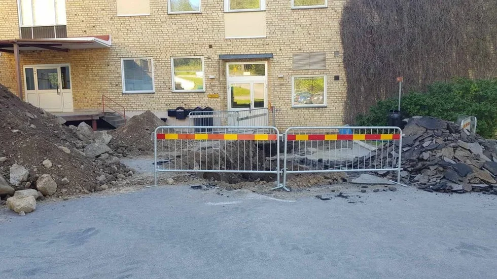 En läcka gjorde att vårdcentralen under ett par dagar stod utan vatten.