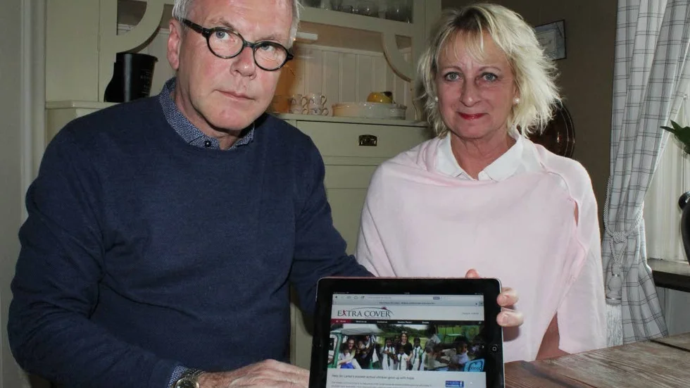Per och Ewa Åhman engagerar sig i välgörenhetsorganisationen "Extra Cover".