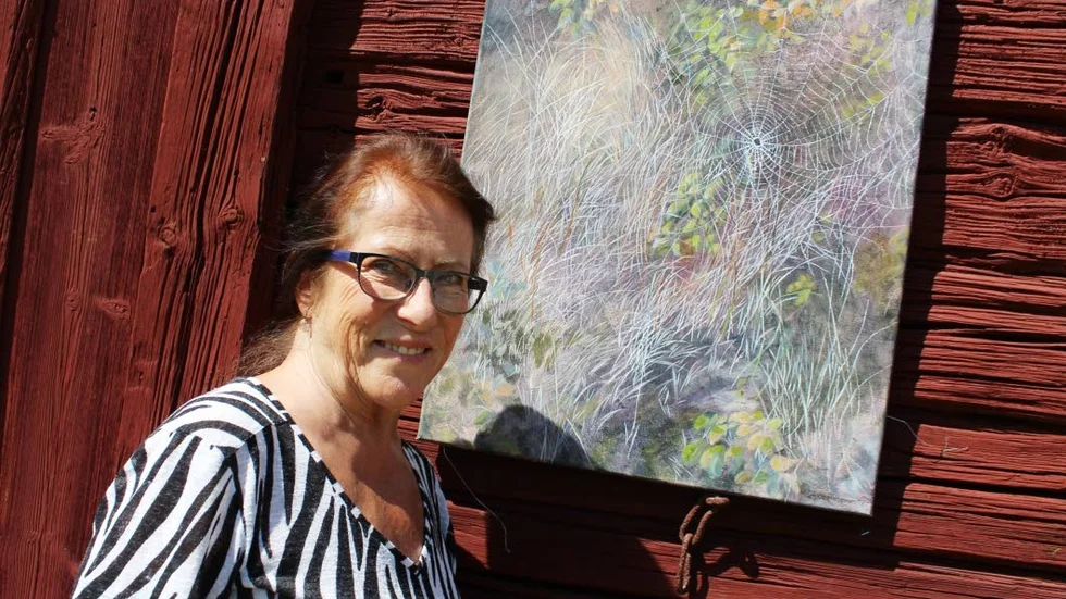 Sista gången gillt blev det för Monica Löfsved Pettersson. Hennes akvareller vill hon ska skänka lugn och eftertanke.