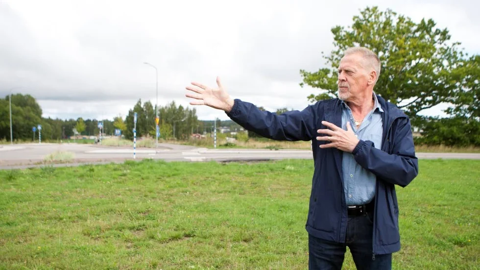 Många planer. Ola Petré har mycket idéer om vad hans markplätt kan användas till.