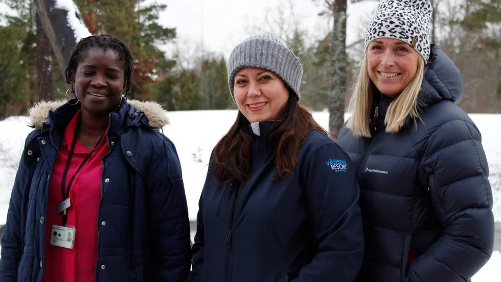 Banna Thioubou, Carolina Rodriguez och Annika Källmark. På söndag åker de två sistnämnda till Barcelona för att hitta nya kollegor.