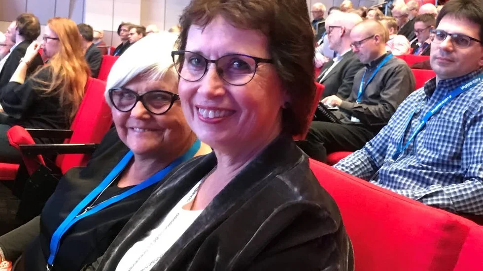 Den 1 april tillträder Gudrun Brunegård (KD) som riksdagsledamot för Kalmar län. I Bakgrunden Chatrine Pålsson Ahlgren som tidigare varit riksdagsledamot för partiet.