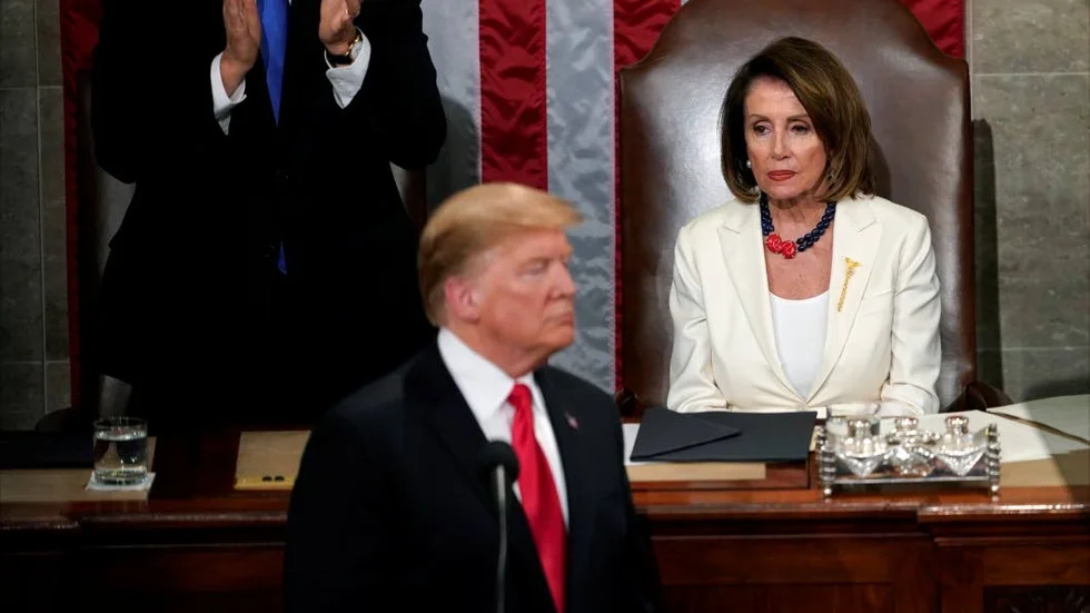 USA:s president Donald Trump och Demokraternas talman Nancy Pelosi.
