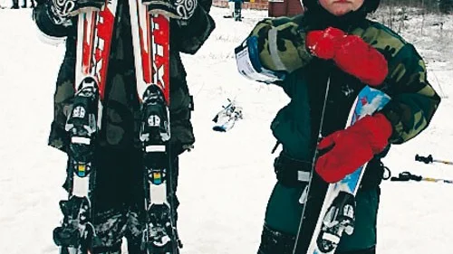 Bröderna Adam och Elliot Sandh besökte Valbacken.