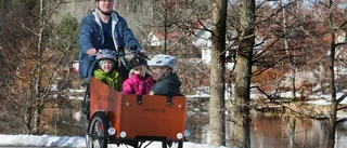 Familjen sålde bilen – köpte lådcykel istället