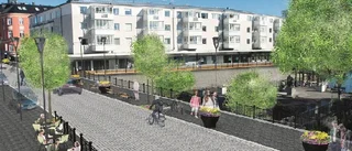 Trädäcksbygget inleds vid ån