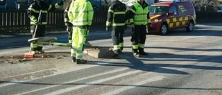 Registreringsskylt funnen efter olycka