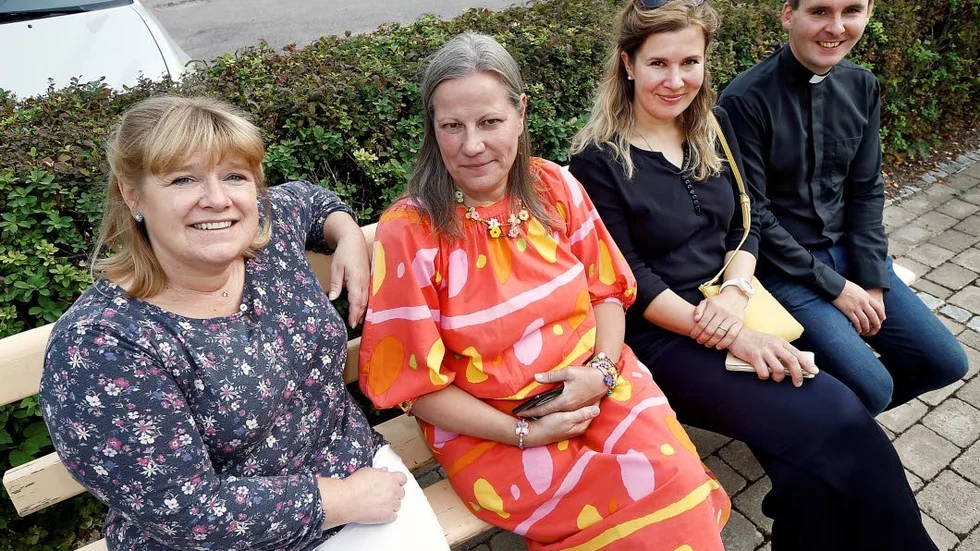 Festens arrangörsstab: Maria Sundelius, Marianne Karlsson, Svetlana Fransander och Jacob Ottoson. Även om de inte är med på bild så ingår även Camilla Wellborg Käck och kyrkoherde Magnus Svensson.