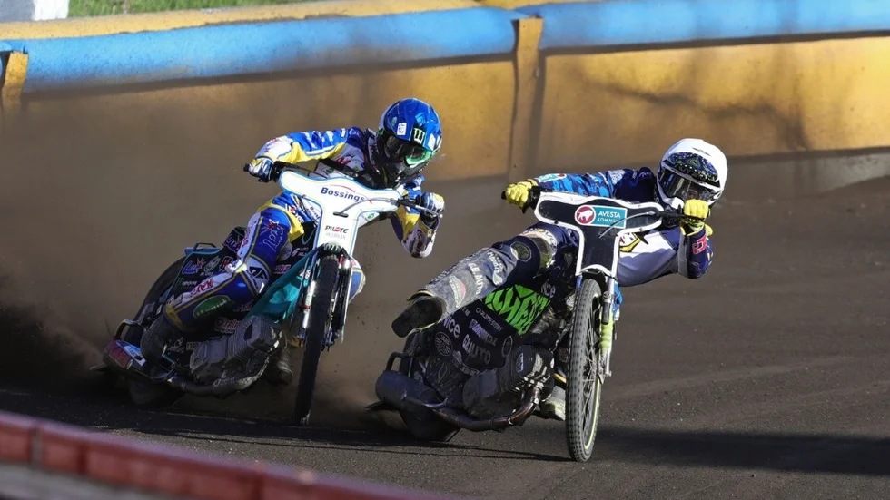 MOTALA 20190528
Speedway i Elitserien mellan Piraterna-Masarna på Probaco arena.
Heat 6.
Foto Jeppe Gustafsson