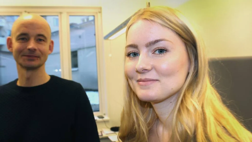 Kalle Tegnestedt, livsmedelsinspektör och Malin Grahn, kommunikatör, ska svara på frågor från näringslivet i kommunens nya företagsservice.