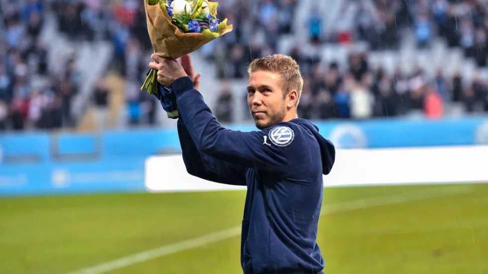 171105 Malm FFs Anton Tinnerholm fre fotbollsmatchen i Allsvenskan mellan Malm FF och Hcken den 5 november 2017 i Malm.
Foto: Christian rnberg / BILDBYRN / Cop 166