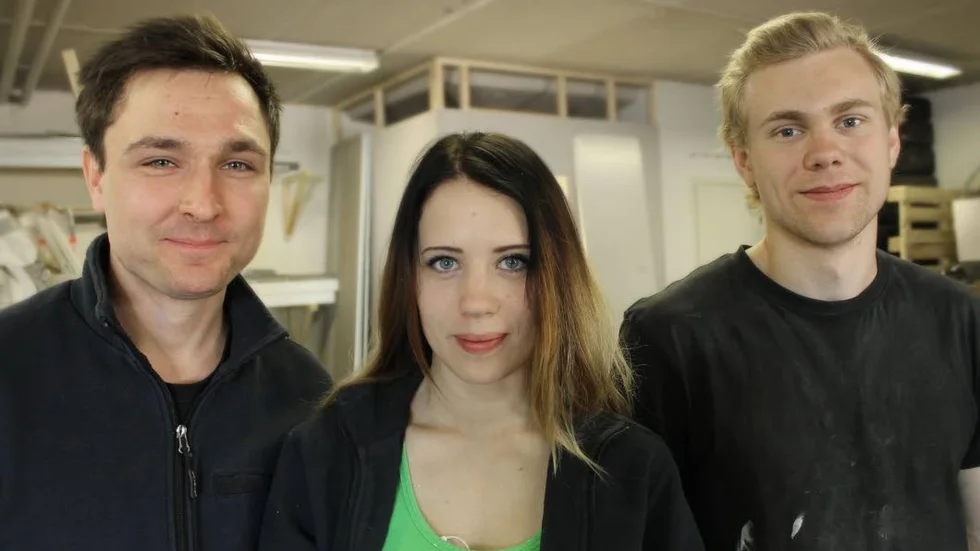 Andreas Perman, Kajsa Lannestad och Tom Hermansson.