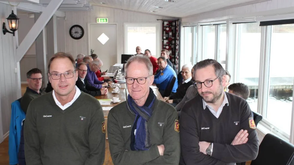 Gemensamt mål. Lars Bonnevier, Björn Gustafsson och Marcus Carlgren jobbar för mera hållbara golfbanor.