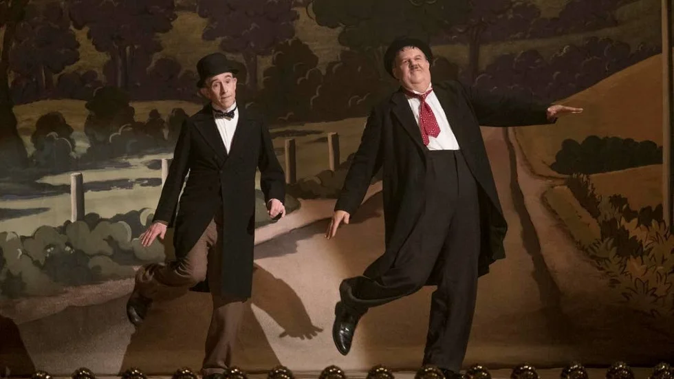 Män som gör saker tillsammans: Steve Coogan som San Laurel och John C reilly som Oliver Hardy i "Helan och Halvan".