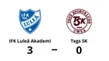 IFK Luleå Akademi segrade mot Tegs SK på hemmaplan