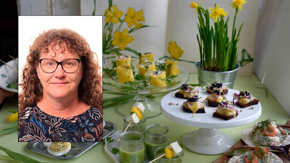 "Man får mysa inne med påskmaten", säger meteorolog Maria Svedestig.