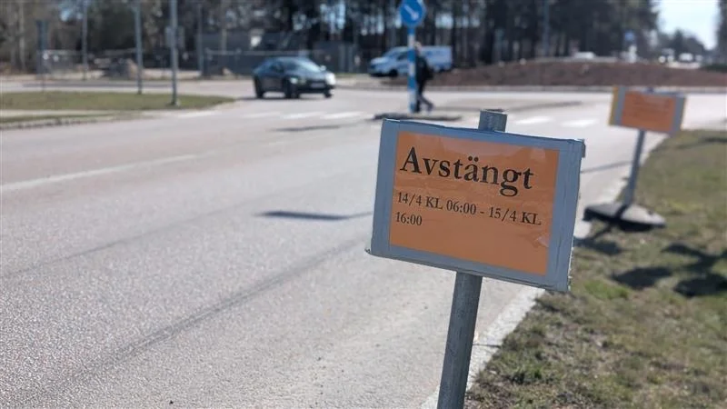 Östersjövägen kommer att stängas av två dagar i början på nästa vecka.