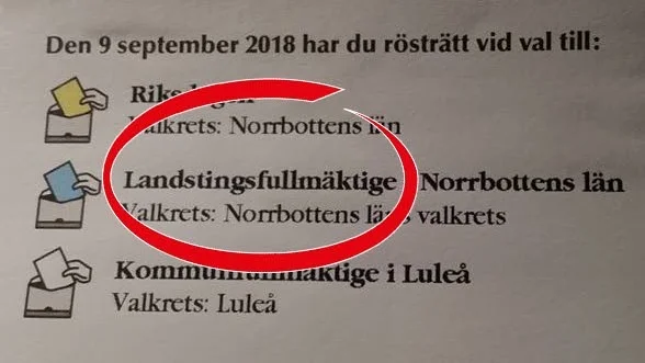 Det står landstingsfullmäktige på röstkorten i hela Sverige, oavsett vad de olika landstingen själva kallar sig, meddelar Valmyndigheten.