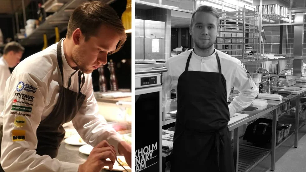 Förberedelser. Jesper Tolonen från Luleå är med i Stockholm Culinary Team, som tävlar i VM i Luxemburg i höst.  Hans ansvarsområde inför tävlingen är tre förrätter och mycket tid går åt till att öva.