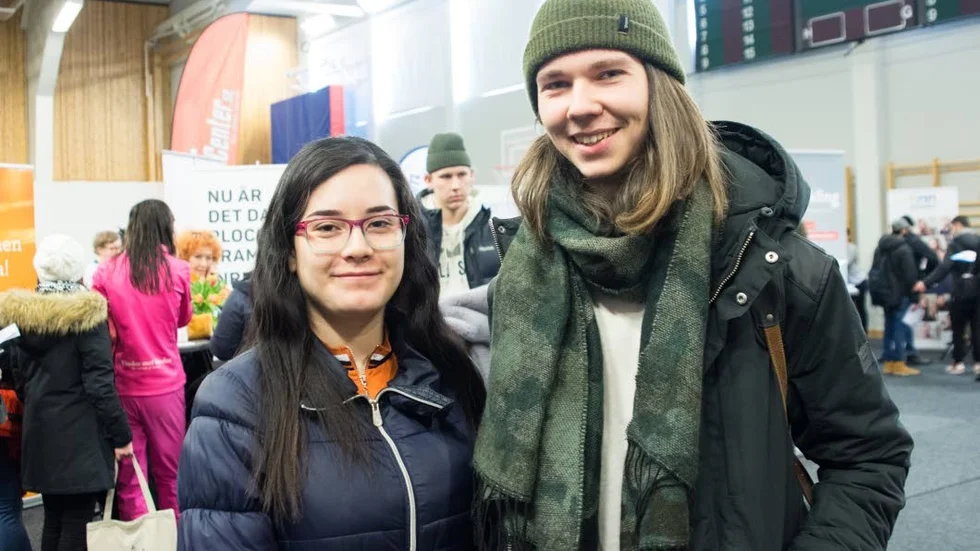 Melissa Zambrano och William Hellis går sista året på Humanistiska programmet på Luleå Gymnasieskola.