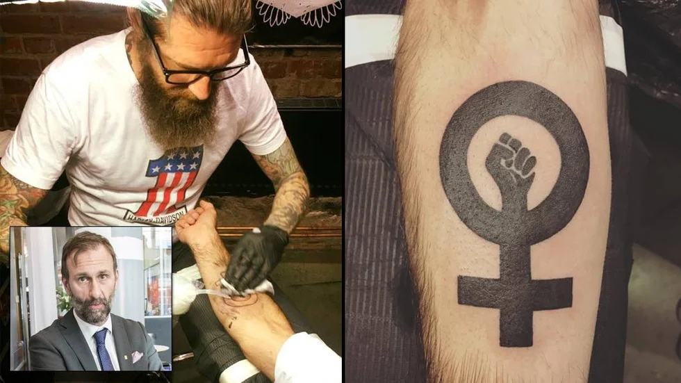 Kommundirektören Mikael Lekfalk utmanades av Tjejjouren i Luleå att göra en tatuering. Nu är utmaningen genomförd och tatueringen går i linje med Tjejjourens arbete för jämställdhet.