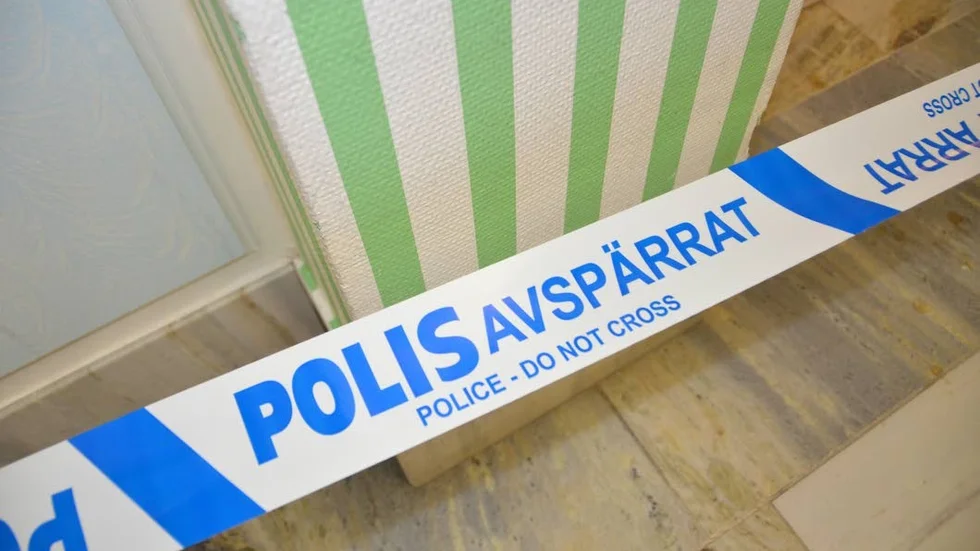 Efter inbrottet.